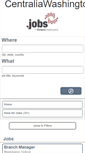 Mobile Screenshot of centraliawashington.jobs